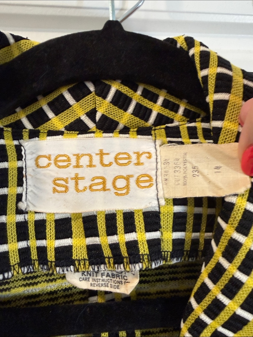 Vintage 70’s Center Stage polyester plaid suit size 14 (vintage runs small) - Picture 4 of 14